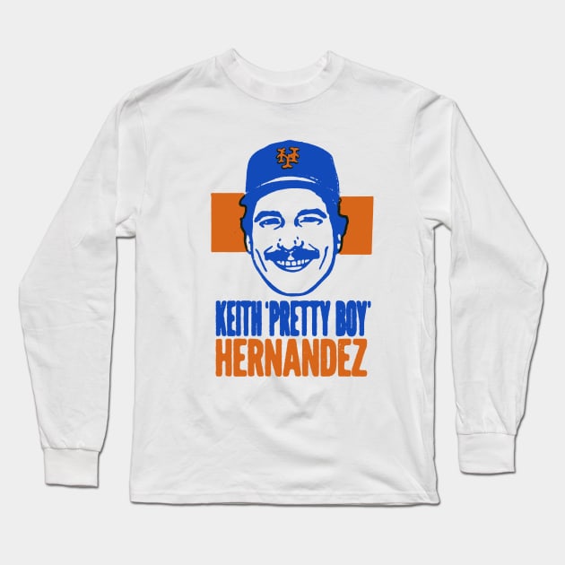 Keith 'Pretty Boy' Hernandez - Vintage Stamp Design Long Sleeve T-Shirt by sombreroinc